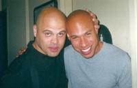 Bald Boys. Hanging backstage at Yoshi's Oakland with Joshua Redman, one of my oldest friends.